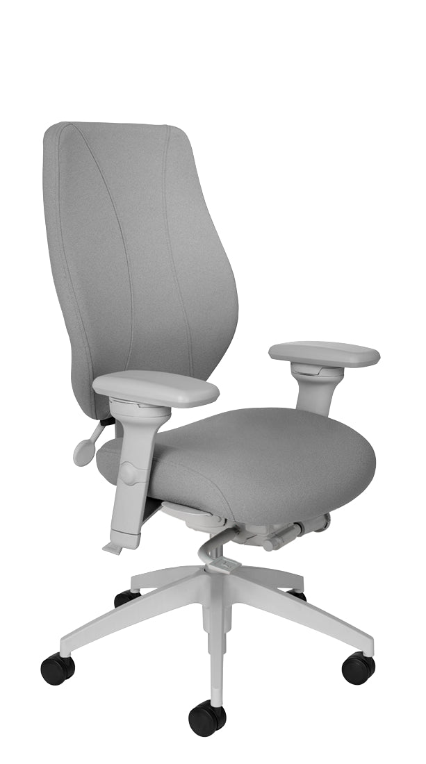 tCentric Hybrid with Upholstered Backrest and Seat, Light Gray Frame