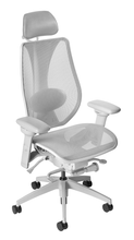 Load image into Gallery viewer, tCentric Hybrid with Mesh Backrest &amp; Seat, Light Gray Frame
