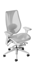 Load image into Gallery viewer, tCentric Hybrid with Mesh Backrest &amp; Seat, Light Gray Frame
