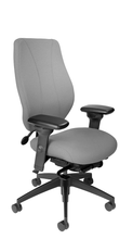 Load image into Gallery viewer, tCentric Hybrid with Upholstered Backrest and Seat, Midnight Black Frame
